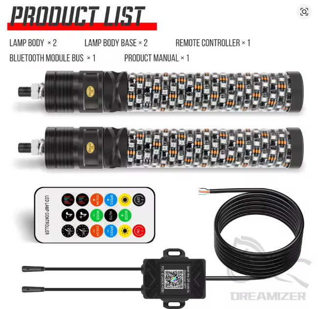 Filthy Radios Fat Whip Lights - 2 sizes