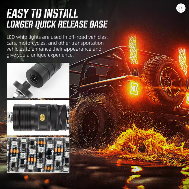 Filthy Radios Fat Whip Lights - 2 sizes